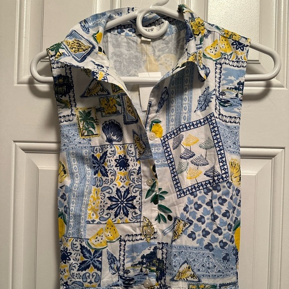 NWT J Crew Factory Collared Lemon Italy Midi Dress 6 SOLD OUT - Picture 4 of 6